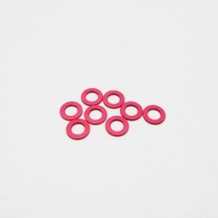 Hiro Seiko 3mm Alloy Spacer Set (1.0t-Red)