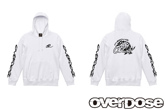 OVERDOSE ODW122 OVERDOSE Pullover Hoodie　Color/White  size/XL