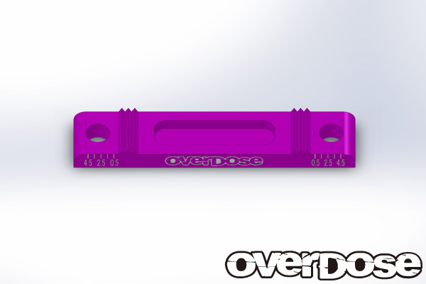 OVERDOSE OD1950 Adjustable suspension mounts base + 0.5 ° (For OD / Purple)