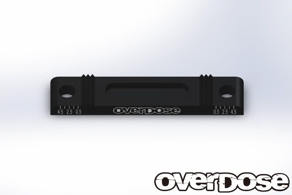 OVERDOSE OD1952 Adjustable suspension mounts base + 0.5 ° (For OD / Black)