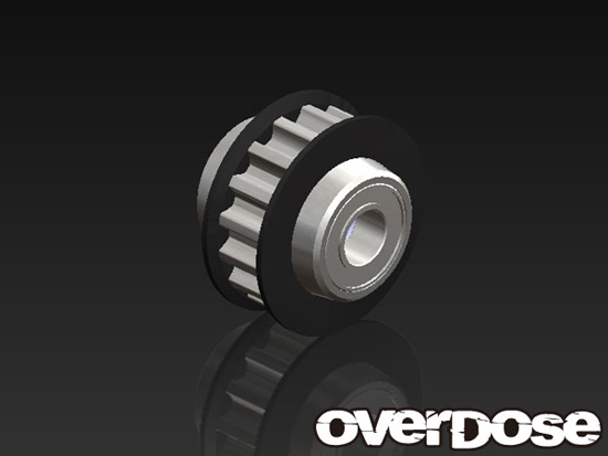 OVERDOSE OD1435 Center Oneway Pulley 16T (for Vacula/Black)