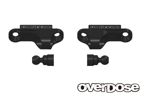 OVERDOSE OD2254 Aluminum Shock Adjustment Block Type-2/OD/Black