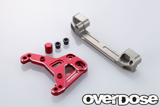 OVERDOSE OD2066 Aluminum Slide-Rack Steering Set for XEX/ XEX Vspec./Red