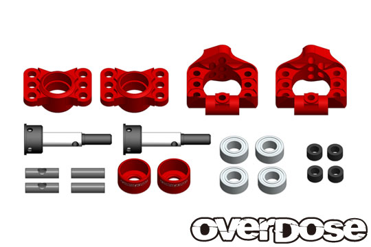 OVERDOSE OD2278  Adjustable Aluminum Rear Upright (For OD, YD-4, YD-2 / Red)