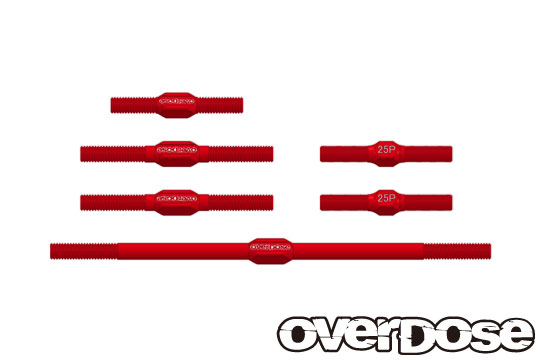OVERDOSE OD2367 Aluminum Turnbuckle Set (For OD/Red)