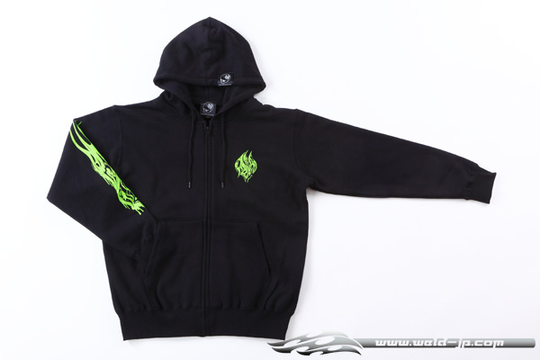 OVERDOSE ODW054  Weld Hoodie color / black × green size / XL 