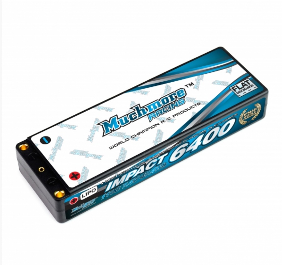 Muchmore IMPACT Linear LCG FD2 Li-Po Battery 6400mAh/7.4V 110C Flat Hard Case