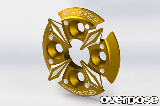 OVERDOSE OD2670 Spur Gear Support Plate Type-5 (Gold)