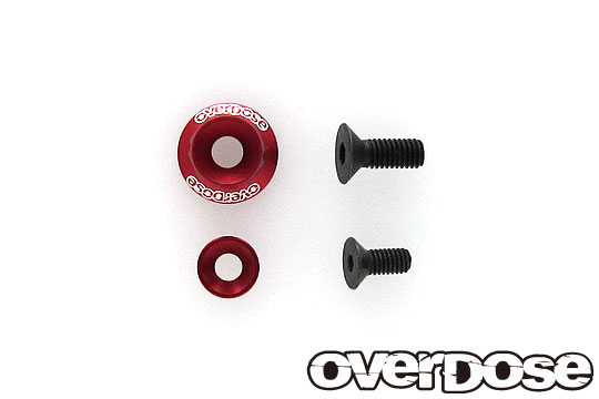 OVERDOSE OD2720 Wheel Washer Set / Red (For OD2713-8 / 1pc)