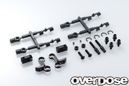 OVERDOSE OD2942  Adjustable Aluminum Front Upper Arm Type-2 (For OD / Black)