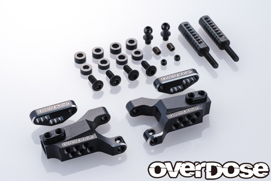 OVERDOSE OD2864 Adjustable Aluminum Front Suspension Arm Type-3 (For OD /Black)