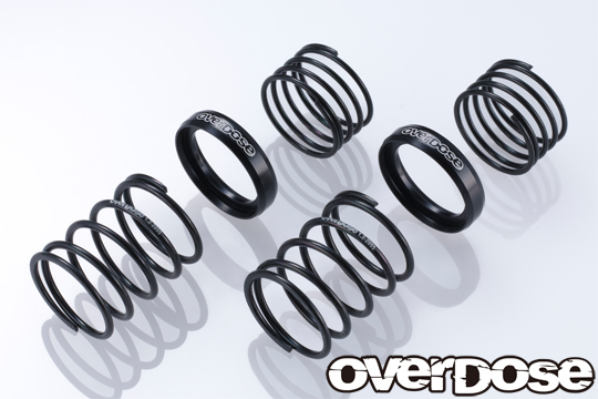 OVERDOSE High Performance Twin Spring 1.2-2055(φ1.2 dia, 5.5 Coil, 20mm Length, Black)