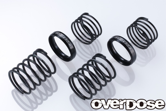 OVERDOSE High Performance Twin Spring 1.2-2065(φ1.2 dia, 6.5 Coil, 20mm Length, Black)
