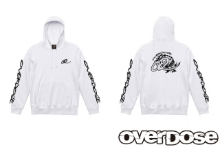 OVERDOSE ODW122 OVERDOSE Pullover Hoodie　Color/White  size/XL