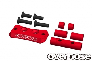 OVERDOSE OD2442b Aluminum Cooling Fan Mount (For Vacula 2, GALM/Red)