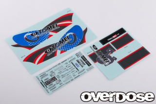 OVERDOSE  OD2530 TEAM Kenji with TOMEI POWERED Graphic Decal Set