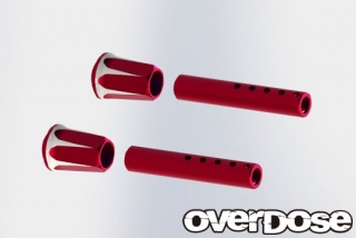 OVERDOSE OD2661b Adjustable Aluminum Front Body Post (Red)