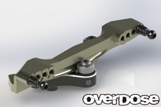 OD2711 Aluminum Curved Slide Rack Steering Set Type-2(For Vacula II,GALM/ Black)