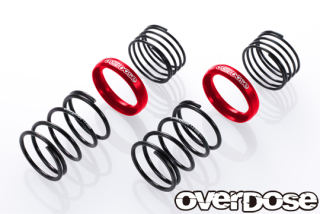 OVERDOSE High Performance Twin Spring1.2-2050 (w/Helper Spring/2pc/Red)