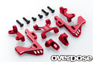 OVERDOSE OD3439 Aluminum Front Bulkhead Type-3 (For GALM Series/Red)