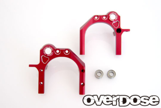 OVERDOSE OD2262 Oversize ball bearing center mount / red For Divall / LR set