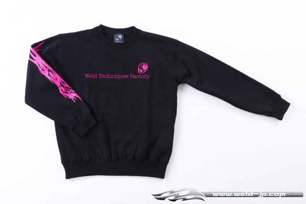 OVERDOSE ODW049 Weld Sweatshirt color / black × pink size / L 