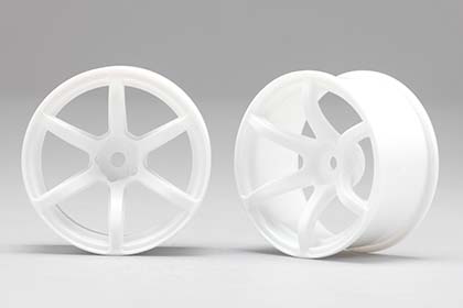 RP-6213W8  Racing Performer Drift Wheel 6 Spoke 02 (8 mm Offset / White)