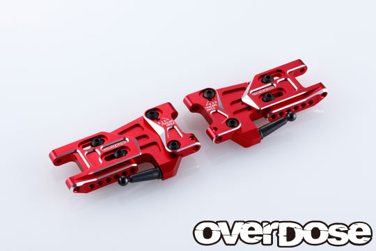 OVERDOSE OD2496 Adjustable Alu. Rear Suspension Arm Type-2 (For OD / Red)