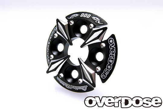 OVERDOSE OD2673 Spur Gear Support Plate Type-5 Limited Edition / Black