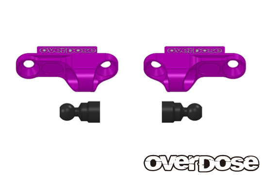 OVERDOSE OD2252 Aluminum Shock Adjustment Block Type-2/OD/Purple
