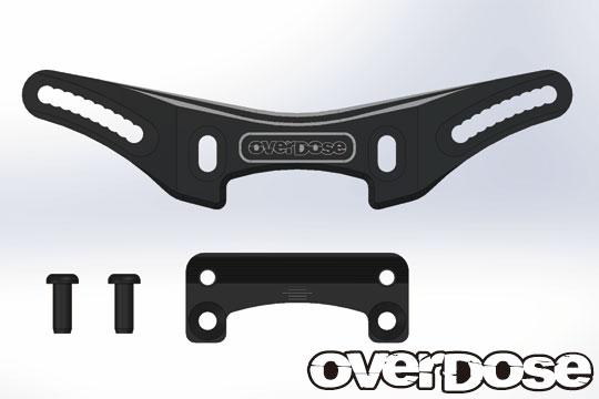 OVERDOSE OD2156 Height Adjustment Al. Front Shock Tower/XEX,XEX Vspec./Black