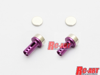 ART2147 5mm aluminum body mount cap (Magnet) Purple