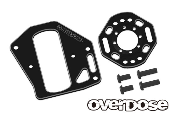 OVERDOSE OD2427 Aluminum Motor Mount (For GALM/Black)