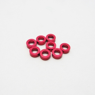 Hiro Seiko 3mm Alloy Spacer Set (1.5t-Red)