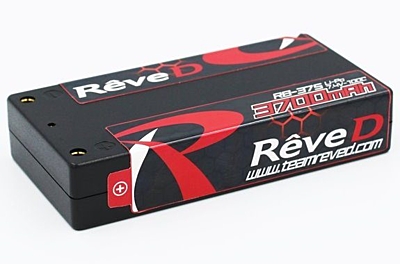 Reve D Shorty 3700mAh 7.4V 2S 200C/100C LiPo (4mm, 156g)