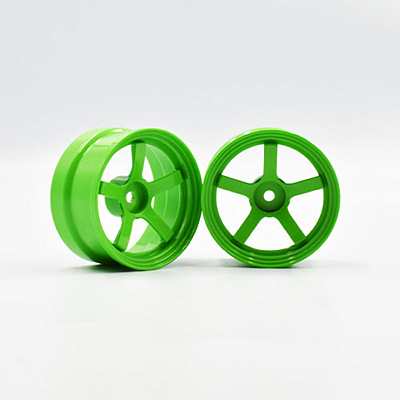 Reve D Competition Drift Wheel "DP5" Light Green (Offset 6mm, 2pcs)