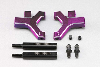 Y2-P08FSC  YD-2 Aluminum Front Short Lower A arm Set (Purple/Bevel edge)