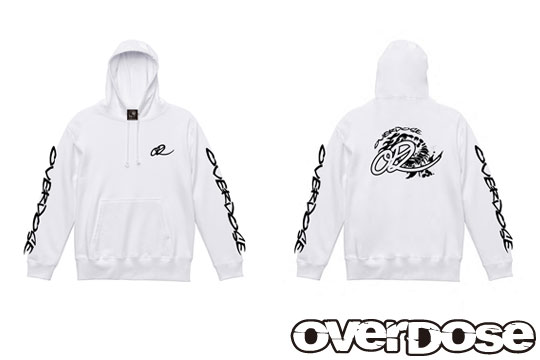 OVERDOSE ODW121 OVERDOSE Pullover Hoodie　Color/White  size/L