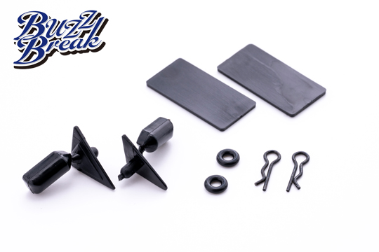 BB-RP-002 BUZZ BREAKE  Door mirror Type-A and license plate 4 piece set