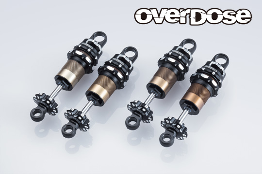 OVERDOSE OD3902  High-Grade Shock Set spec.4 (Full adjustable 4 Set / Black)