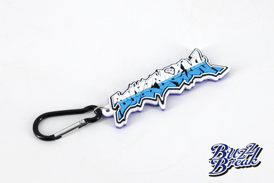 BB-KE-013 BUZZ BREAK  Rubber Keychain BuzzBreak C Graffiti Type