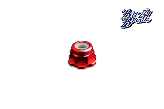 BB-LN-002  BUZZ BREAK  BB LOCK NUT (Red / 4pcs)
