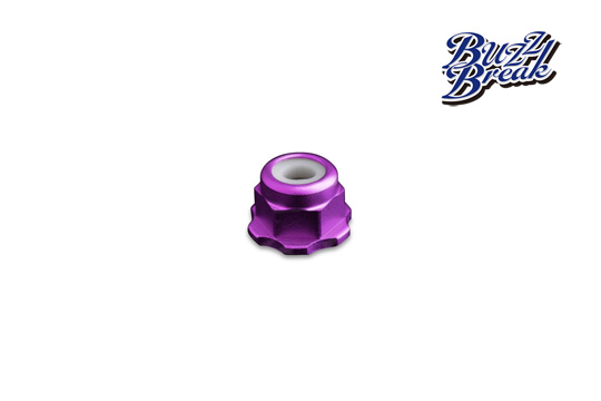 BB-LN-003  BUZZ BREAK  BB LOCK NUT (Purple / 4pcs)
