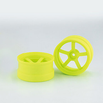 RW-DP5Y6 Reve D Competition Drift Wheel "DP5" Fluorescent Yellow (Offset 6mm, 2pcs)