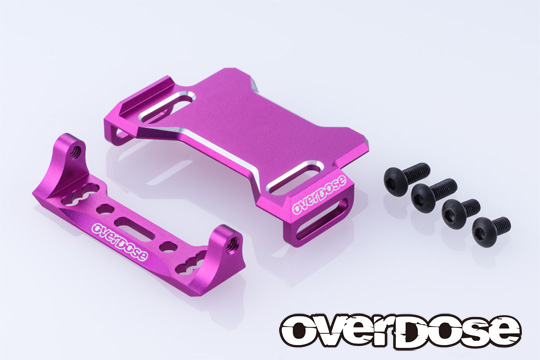 OVERDOSE OD3974  JT Aluminum Rear ESC Mount Type-2 (For GALM series/Purple)