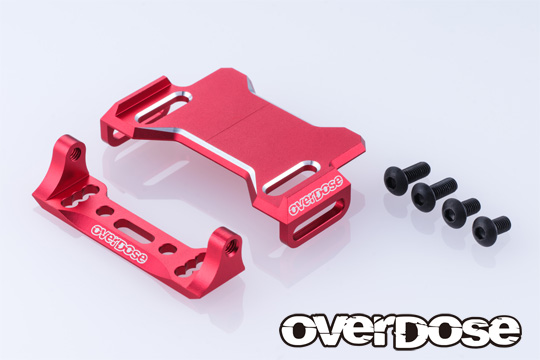 OVERDOSE OD3975  JT Aluminum Rear ESC Mount Type-2 (For GALM series/Red)