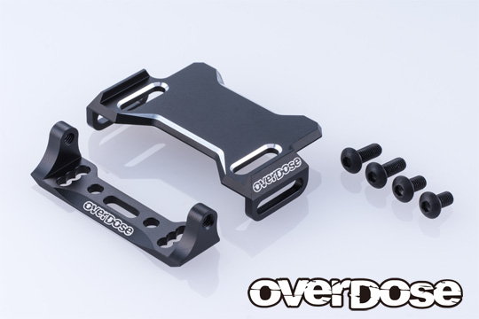 OVERDOSE OD3976  JT Aluminum Rear ESC Mount Type-2 (For GALM series/Black)