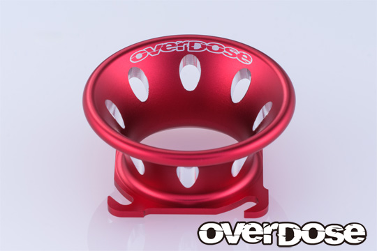 OVERDOSE OD3927 Aluminum Funnel (30x30mm/Red)