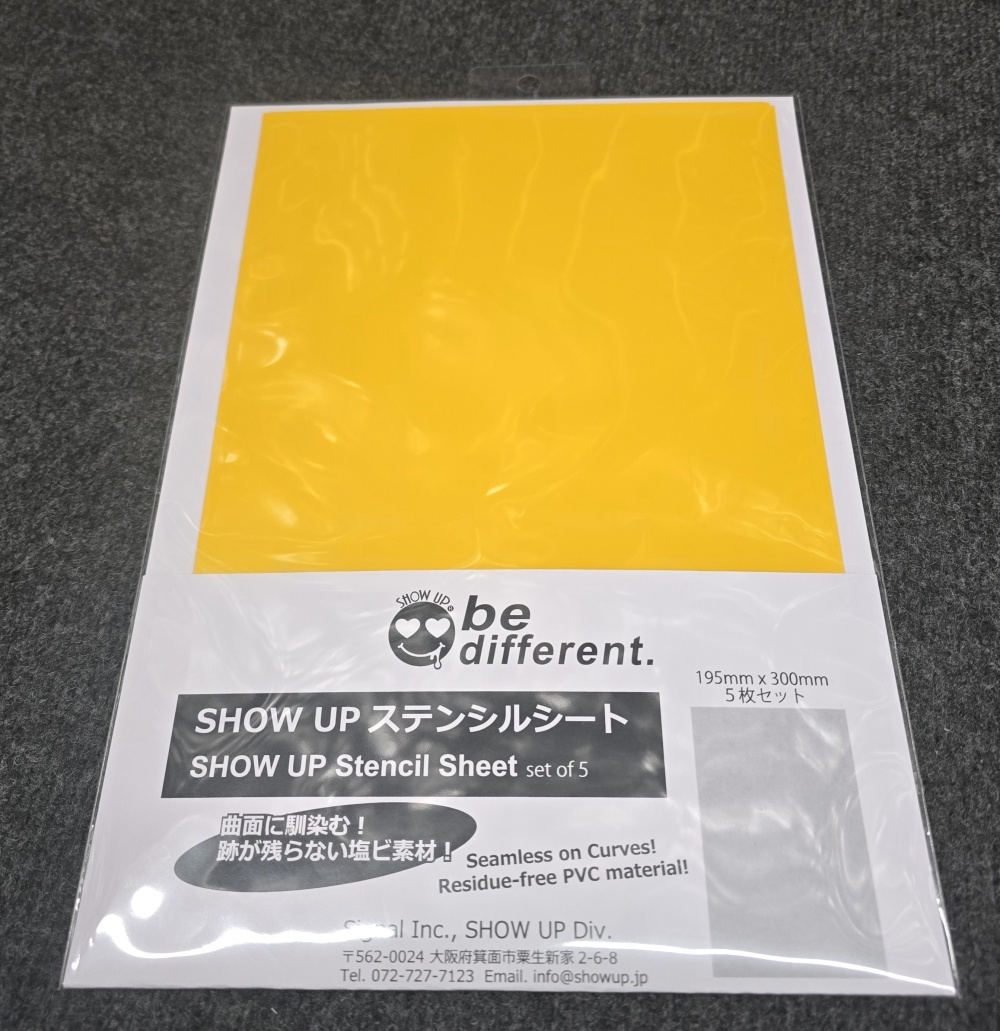 SHOW UP- Stencil Sheet  (5pcs)  SU-SS