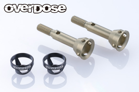 OVERDOSE OD3982 Light Weight Aluminum Rear Axle Shaft (For GALM ver.2/Black)